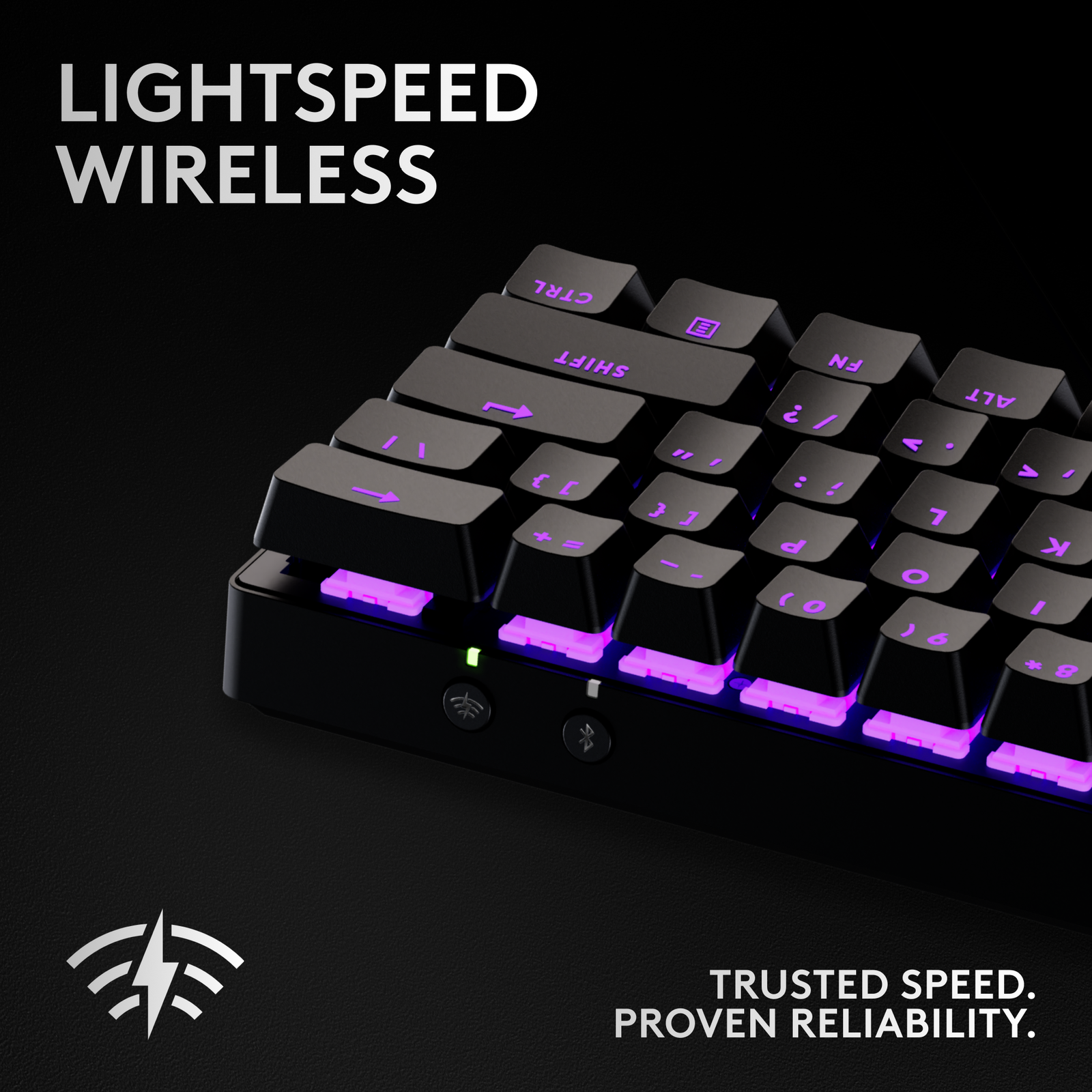 Logitech - PRO X 60 LIGHTSPEED TKL 60% Wireless Mechanical GX Optical Tactile Switch Gaming Keyboard with LIGHTSYNC RGB - Black