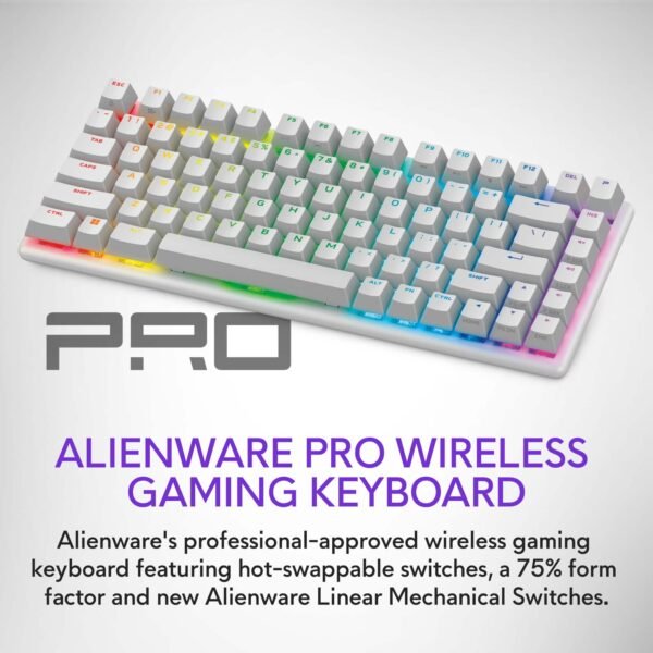 Alienware - Pro 75% Wireless Mechanical Gaming Keyboard with