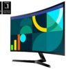 Samsung - 27" S3 (S36GD) LED FHD 100Hz Curved Monitor (HDMI, D-sub) - Black