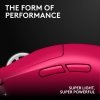 Logitech - G PRO X SUPERLIGHT 2 LIGHTSPEED Lightweight Wireless Optical HERO 2 Sensor 44 000 DPI Gaming Mouse with 8K Polling - Wireless - Magenta