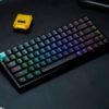 Keychron - K2 HE 75% Custom Wireless RGB Mechanical Keyboard with Programmable QMK/VIA Hot-Swappable Magnetic Switch - Black