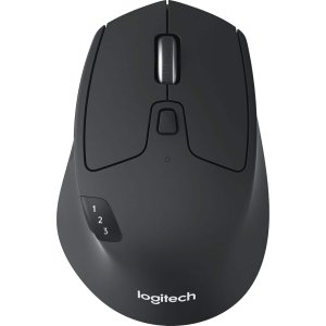 Logitech - M720 Triathlon Wireless Optical Mouse - Wireless - Black