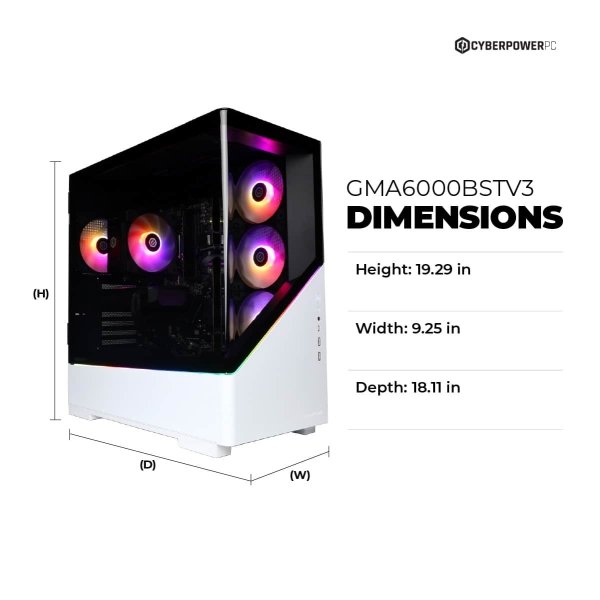 CyberPowerPC - Gamer Master Gaming Desktop - AMD Ryzen 7 8700F - 16GB Memory - AMD Radeon RX 7600 8GB - 1TB PCIe 4.0 SSD - White