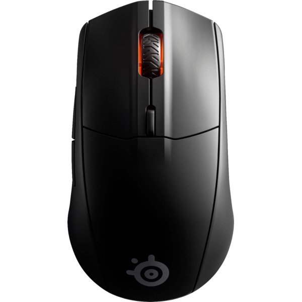 SteelSeries - Rival 3 Lightweight Wireless Optical Gaming Mouse with Brilliant Prism RGB Lighting - Wireless - Black
