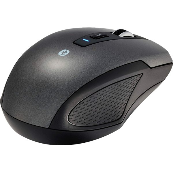 Best Buy essentials™ - Lightweight Bluetooth Optical Standard Ambidextrous Mouse with 6-Button - Wireless - Black