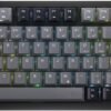 CORSAIR - K65 PLUS RGB 75% Wireless Mechanical Pre-Lubricated MLX Red Linear Switch Gaming Keyboard with Hot-Swappable Switches - Black/Gray