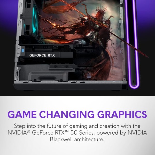 Alienware - Aurora Gaming Desktop - Intel Core Ultra 9 Series 2-285 - 32GB Memory - NVIDIA GeForce RTX 5070 - 2TB SDD - Black