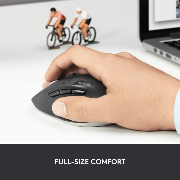 Logitech - M720 Triathlon Wireless Optical Mouse - Wireless - Black
