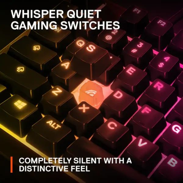 Apex 3 Full Size Wired Membrane Whisper Quiet Switch Gaming Keyboard